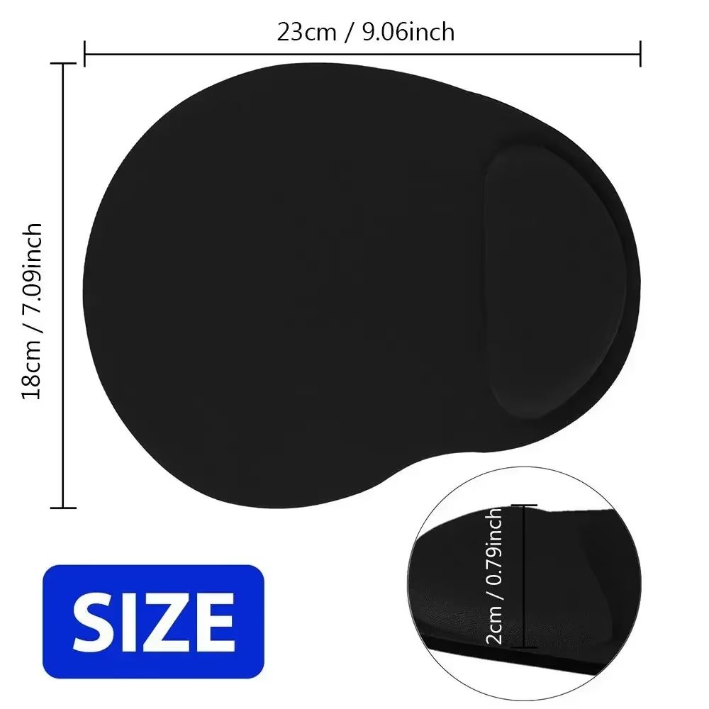 EVA Foam Wrist Mouse Pad Simple Solid Color Comfortable Thick Sponge Mouse Gaming Pc Keyboard Desk Mat