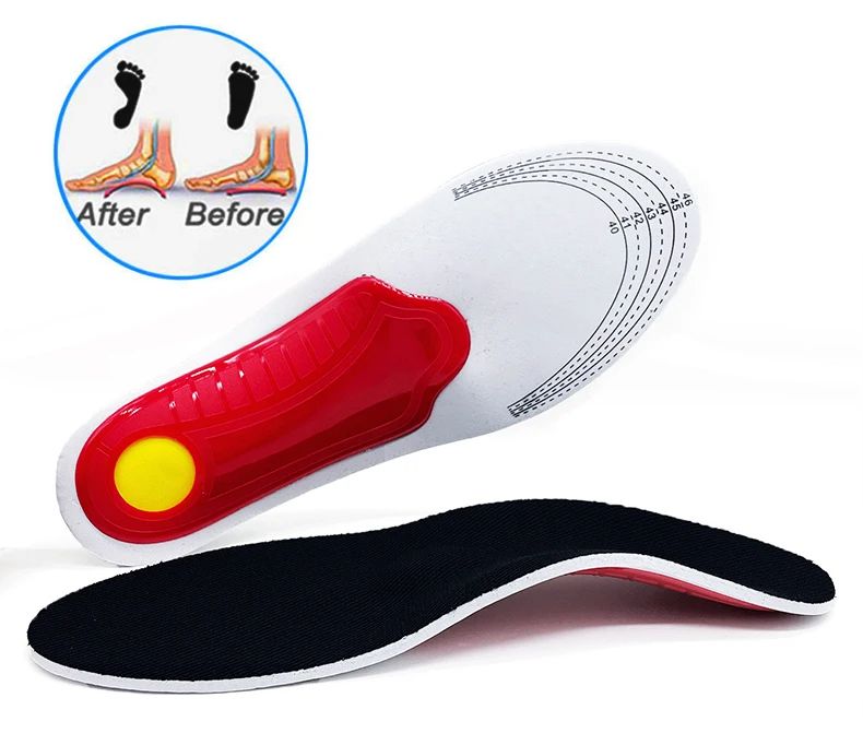 One Pair Orthotic Insole Arch Support Flatfoot Orthopedic Insoles For Feet Ease Pressure Of Air Movement Damping Cushion Padding Insole