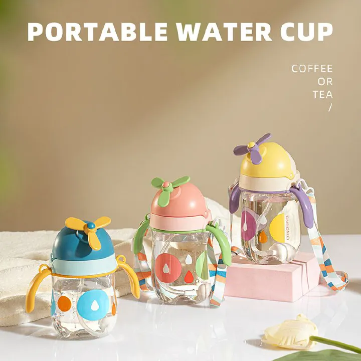 250ml Kids Water Sippy Cup Cute Cartoon Baby Cups With Straws Leakproof Water Bottles For Girls Outdoor Children's Cup