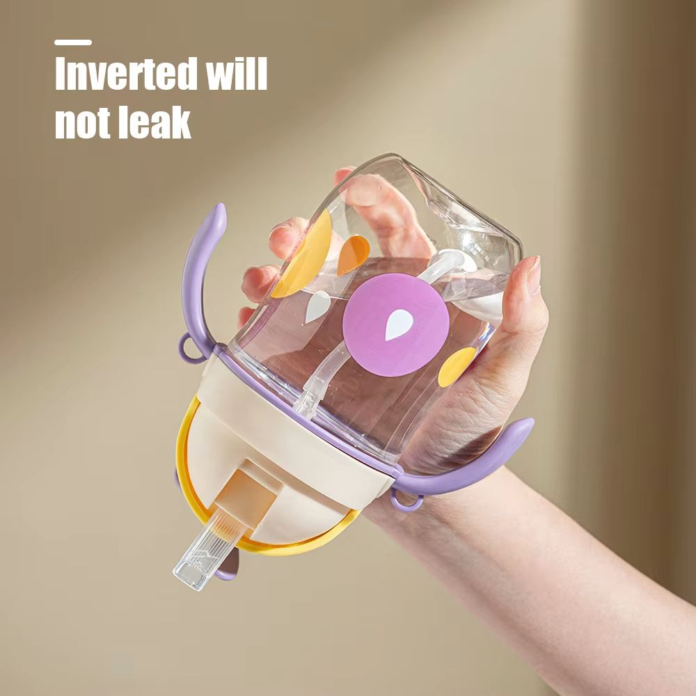 250ml Kids Water Sippy Cup Cute Cartoon Baby Cups With Straws Leakproof Water Bottles For Girls Outdoor Children's Cup