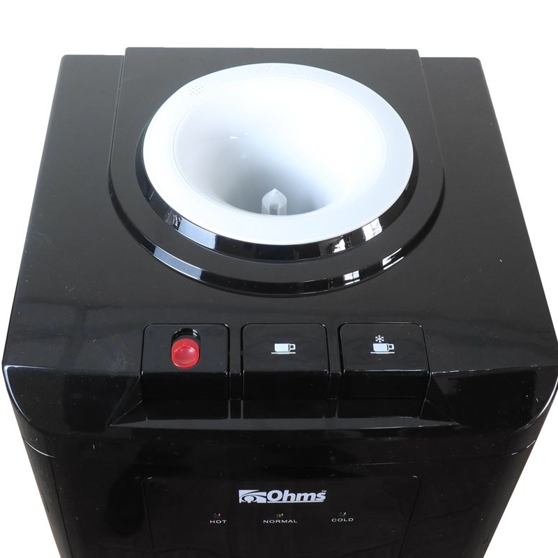 Ohms Owd-C1216C Top Load Water Dispenser  with 3 taps Hot, Cold And Normal free standing Water Dispenser with Storage  Cabinet  Perfect for Home And Office use with 1 year warranty