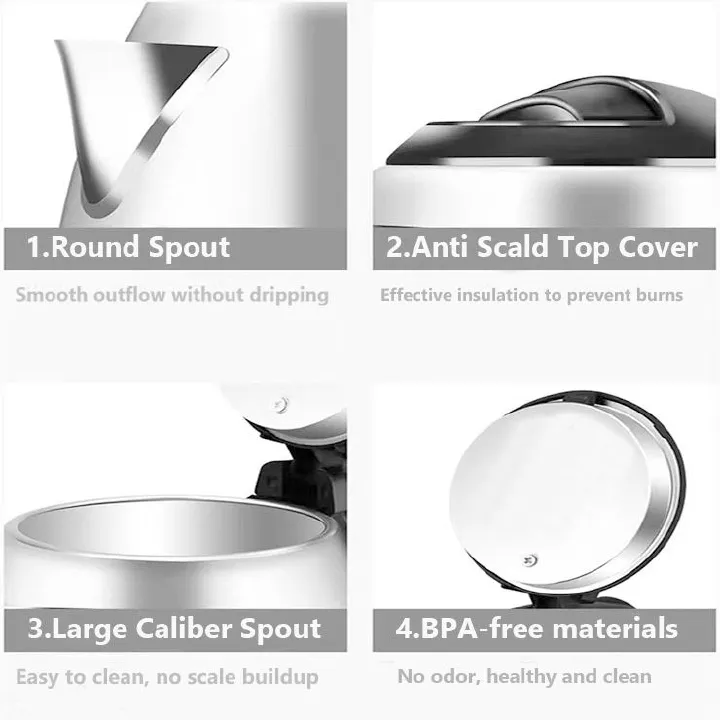 OHMs 1.8ltrs Cordless Kettle OKS-C1800 1500W 1.8L Energy Efficient Electric Water Kettle Heater Jug Cordless Stainless Steel Electric Kettle kitchen appliance kettle boiling