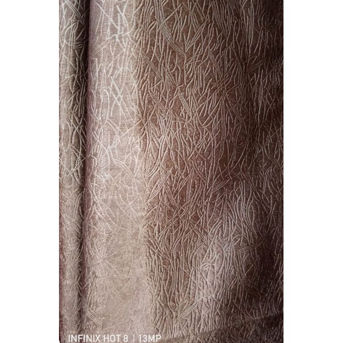 2PCS OF BROWN CURTAIN WITHOUT SHEER