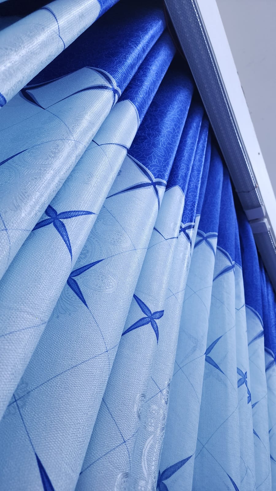 HEAVY BLUE CURTAIN COMES IN A PACKAGE of 2pcs Curtain And 1pc FREE Sheer.