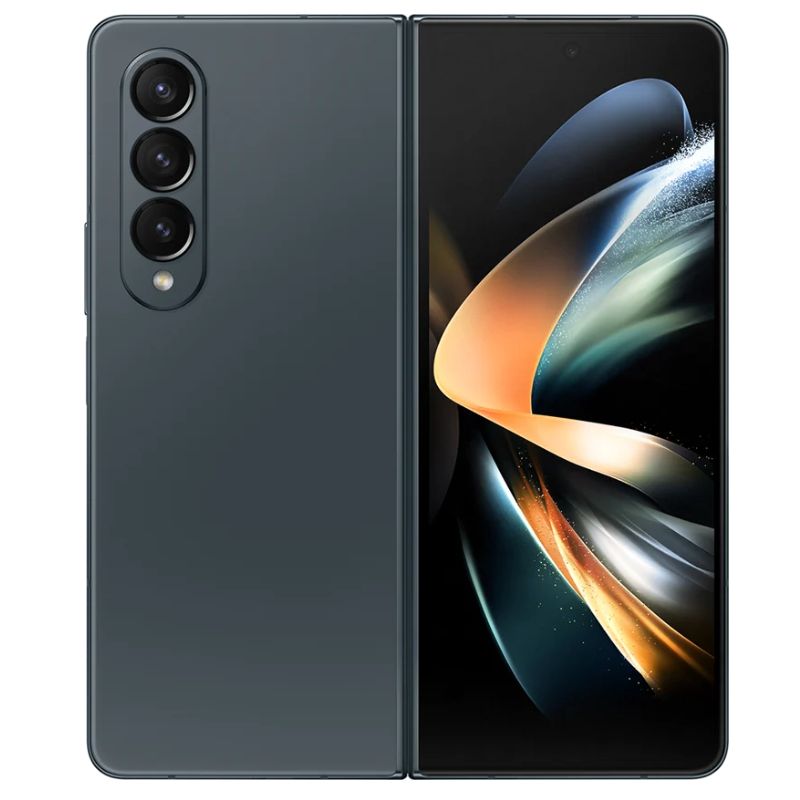 Galaxy Z Fold4 - Experience a 7.6" dynamic AMOLED foldable display, 12GB RAM, and 256GB storage in a futuristic foldable design.