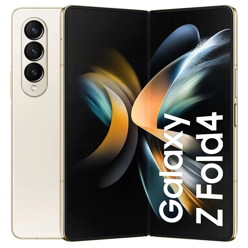 Galaxy Z Fold4 - Experience a 7.6" dynamic AMOLED foldable display, 12GB RAM, and 256GB storage in a futuristic foldable design.