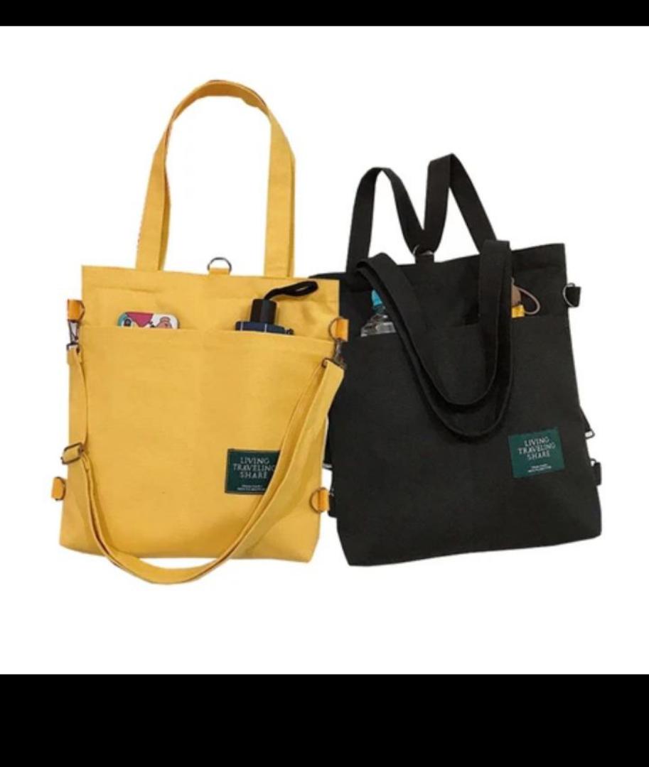 2024 shoulder, crossbody ladies handbags canvas backpack multipurpose with bottle holder pockets for travel size