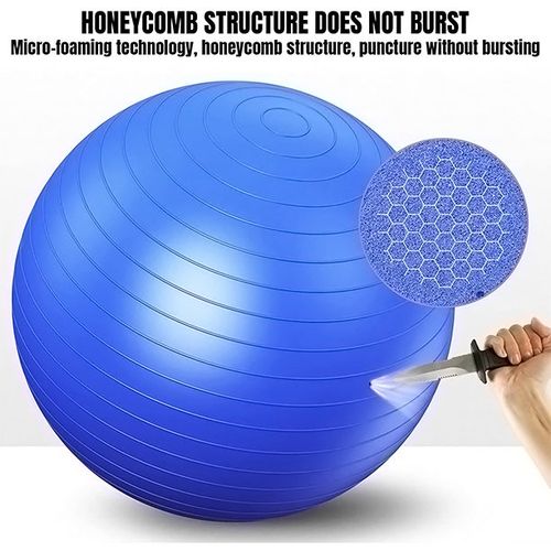 75cm Exercise Fitness GYM Smooth Fitness Thickening Yoga Ball With Pump Included