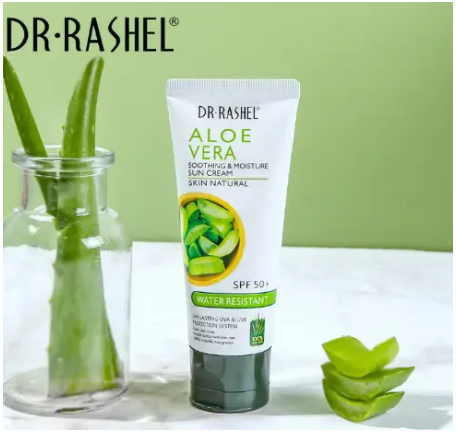 Dr. Rashel Aloe Vera Soothing and Moisture Sunscreen Sun Cream SPF50 Sunblock Water Resistant 60g