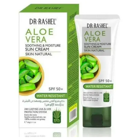 Dr. Rashel Aloe Vera Soothing and Moisture Sunscreen Sun Cream SPF50 Sunblock Water Resistant 60g