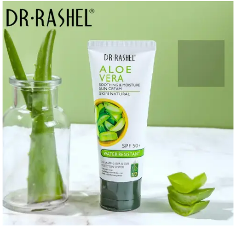 Dr. Rashel Aloe Vera Soothing and Moisture Sunscreen Sun Cream SPF50 Sunblock Water Resistant 60g