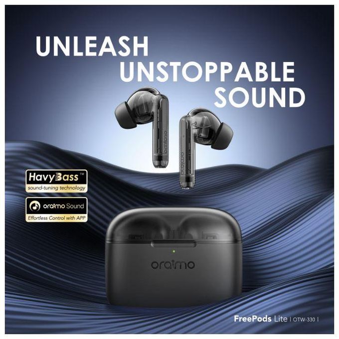 Oraimo FreePods 3C Premium True Wireless Earbuds with Noise Cancellation, Long Battery Life, Touch Control & Dual Listening Modes