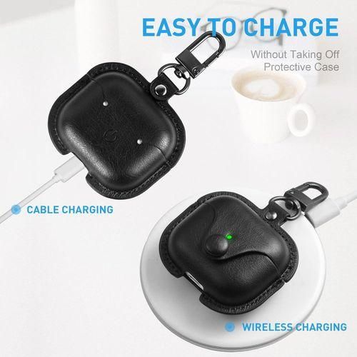 Leather Case For Apple AirPod Pro, Protective Air-pod Pro Case Cover Shockproof