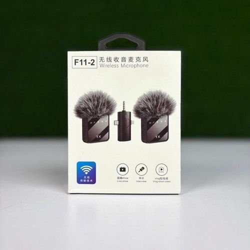 F11-2 Universal Wireless Microphone For Vlogging, Podcasting, And Content Creation Across Platforms