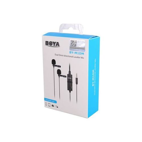 Professional Audio BOYA BY-M1DM Dual Mic Set For Smartphone, Camera, Video Recording