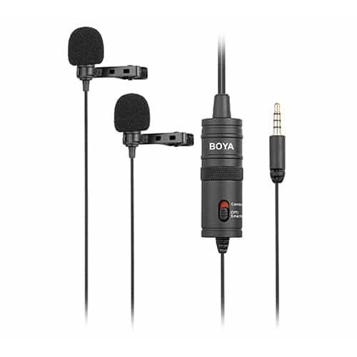 Professional Audio BOYA BY-M1DM Dual Mic Set For Smartphone, Camera, Video Recording