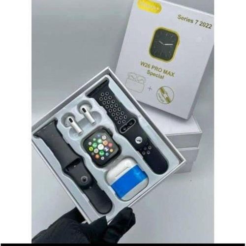 W26 Pro Max 44MM Smart Watch with Bluetooth + Free Earbuds for Maximum Efficiency