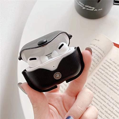 Leather Case For Apple AirPod Pro, Protective Air-pod Pro Case Cover Shockproof