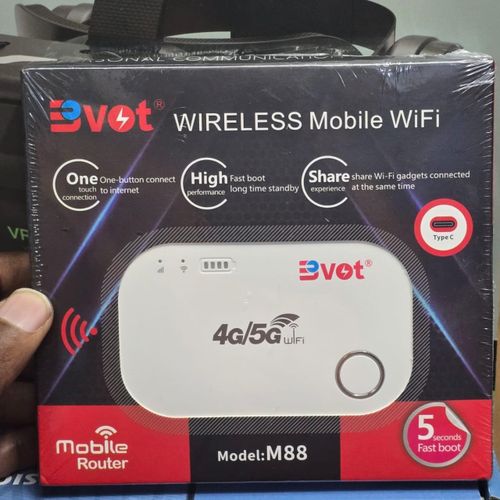 BVOT M88 4G/5G Portable Pocket Mifi – Universal Wifi Hotspot for Fast Data Connectivity with Airtel, Safaricom, and Telkom