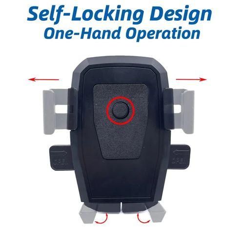 Handlebar Phone Holder Universal Bike Phone Mount For Motorcycle Black