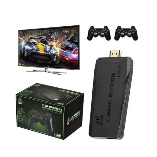 Retro M8 4K Gaming Console Stick – 64GB Or 32GB Storage, Built-in 10000/3550 Games, 2.4GHz Wireless Controllers – Supports PS1, GBA, Arcade Classics, TV HDMI Output