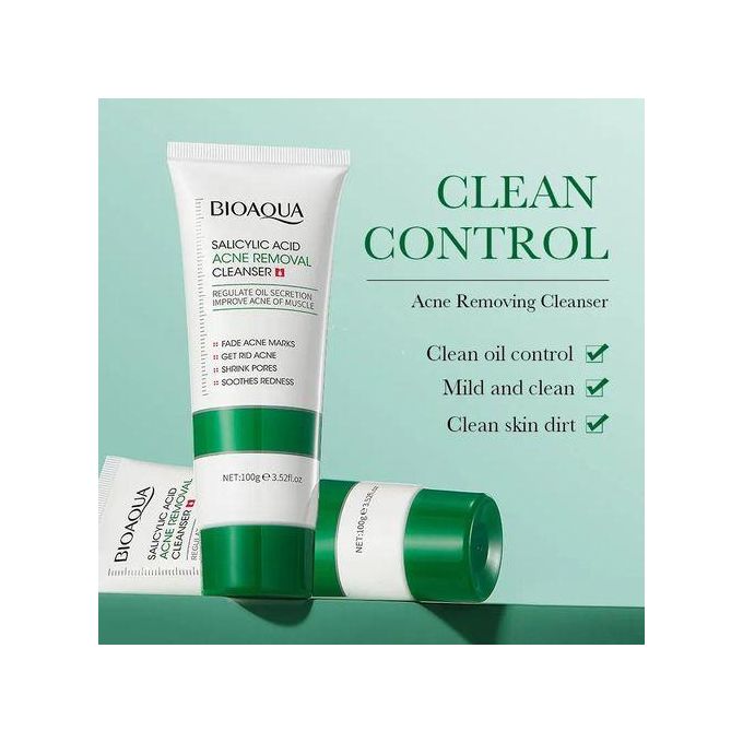 BIOAQUA Salicylic Acid Acne Remove Anti Acne Cleanser Oil Control Shrink Pores Cream