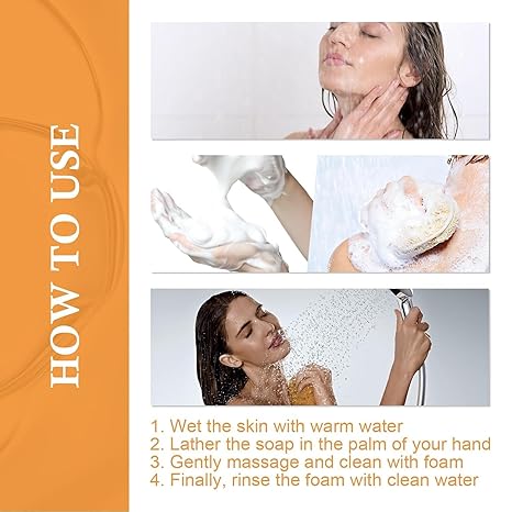 Turmeric Soap Bar, Hydrating Turmeric Soap Bar Skin Care for Shower, Smoothing and Cleanses Skin Face Wash Soap Face Serum, Face Wash Oily Skin Bar Soap for Face and Body