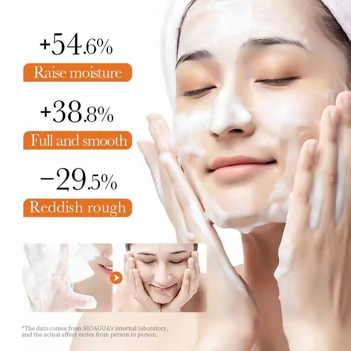 SADOER Turmeric Face Wash Deep Cleansing Remove Blackhead Acne Shrink Pores Facial Cleanser Oil Control Whitening Cleanser