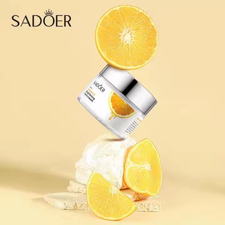 Sadoer Face Cream Vitamin C Cream Remove Dark Spots Whitening Face Care Moisturizing Anti-Aging Firming Skin Care Cosmetics
