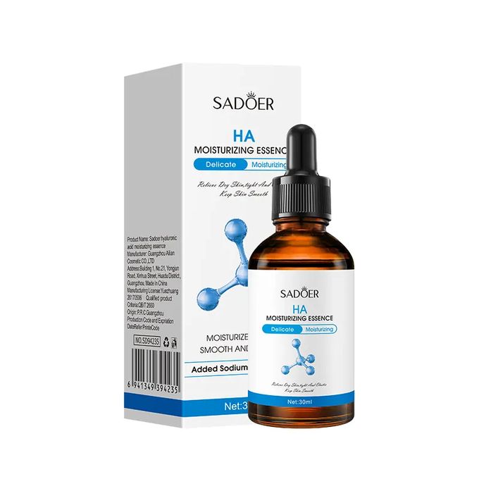 2 Pieces SADOER Hyaluronic Acid Serum, Moisturizing Essence, Anti-Aging Serum for Fine Lines and Anti Wrinkles