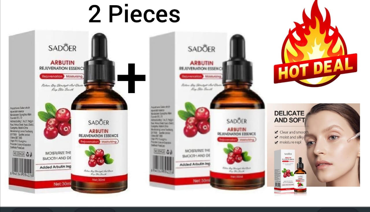 SADOER 2 Pieces  arbutin  Rejuvinate Serum moisturizes  Alpha Arbutin Serum, moisturize skin, firm skin, fade spots, whiten, anti-age, repair and replenish moisturevitality to the skin