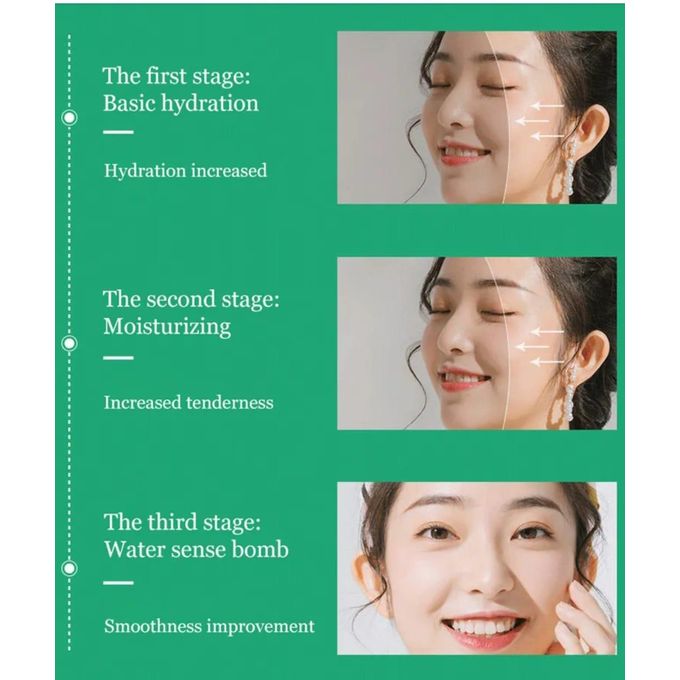 5 Pieces SADOER Face Hydrating and Moisturizing Aloe Vera Facial sheet Mask Anti Wrinkles anti Aging Smothens Your Skin
