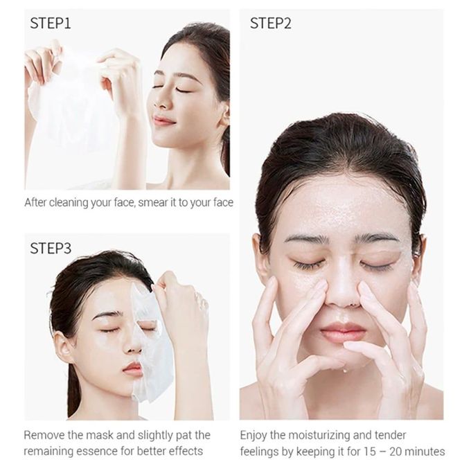 5 Pieces SADOER Face Hydrating and Moisturizing Aloe Vera Facial sheet Mask Anti Wrinkles anti Aging Smothens Your Skin