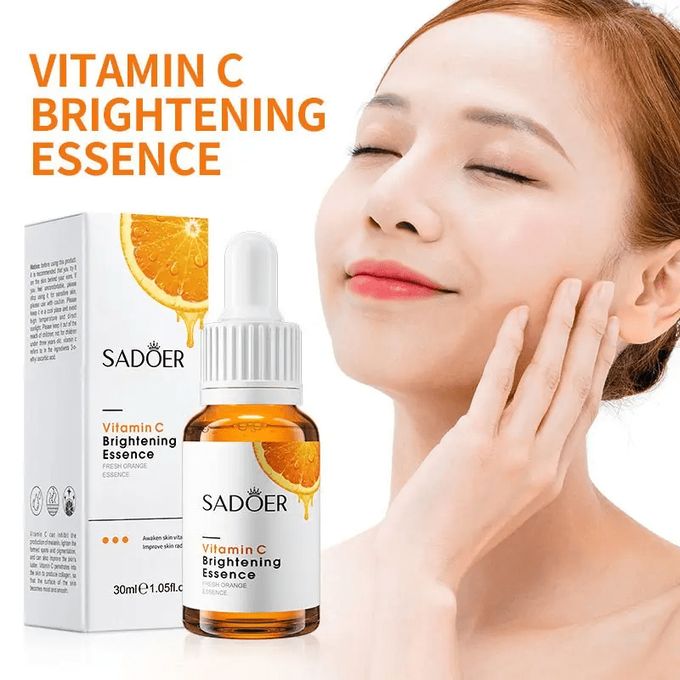 SADOER 3 in 1 Serums, Hyaluronic Acid Moisturizing Essence Vitamin C Face Brightening Essence + Alpha Arbutin Skin Rejuvenation Essence, This Combo is effective in moisturizing, soothing, Brightening