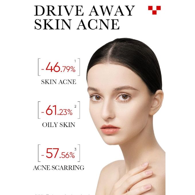Sadoer AHA + BHA Fruit Acid Acne Repair Serum, With Salicylic Acid , Shrinks Pores, Eliminates Acne, Nourish and Smoothens Skin, Repair Acne Marks, Can Combine with Vitamin C, Moisturize, Black Heads