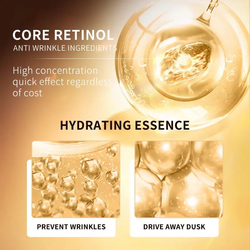 SADOER Luxury Eyes Essence Serum Eye Care Moisturizer Anti Wrinkle Skin Care Serum Anti Aging Retinol Repair Eye Serum Retinol Eye Serum Dark CirclesRetinol Serum Firming Brightening AntiAging eye bag
