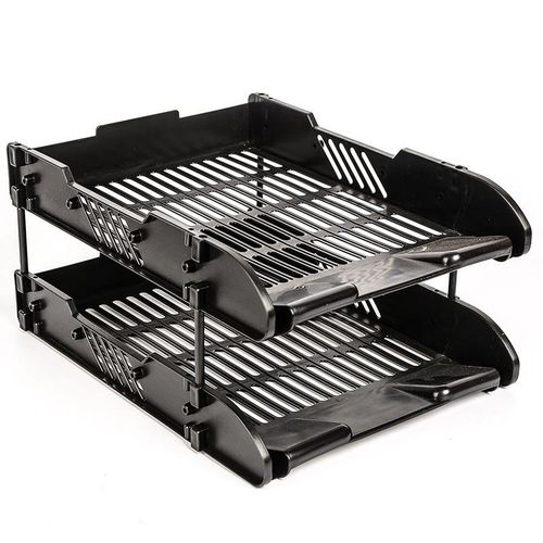 2-Tier Plastic Office Document Tray
