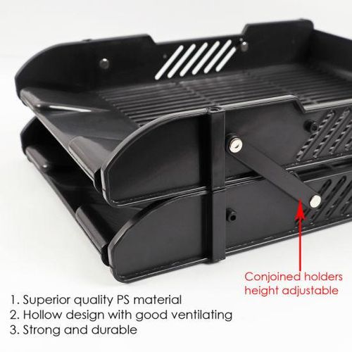 2-Tier Plastic Office Document Tray