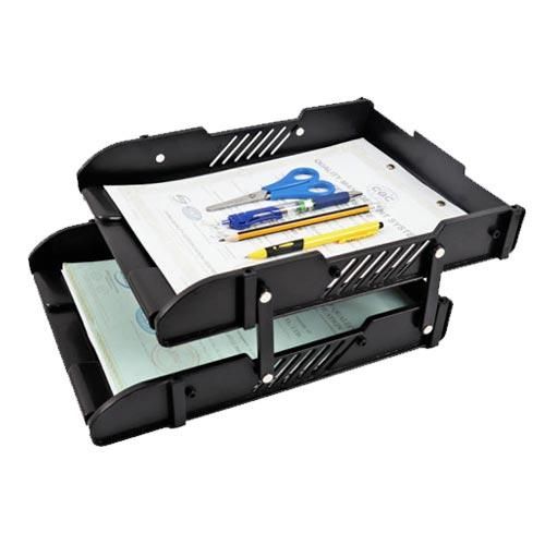 2-Tier Plastic Office Document Tray
