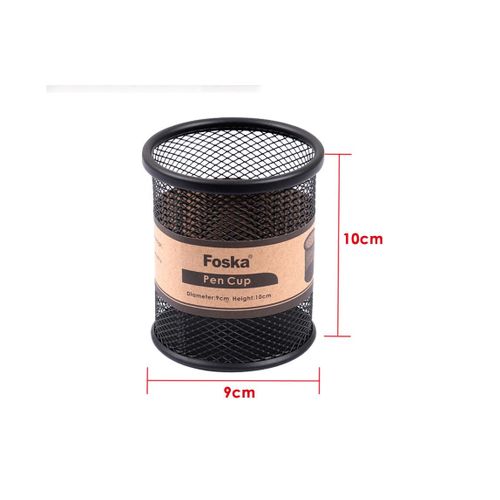 Round Mesh Pen Holder Cup