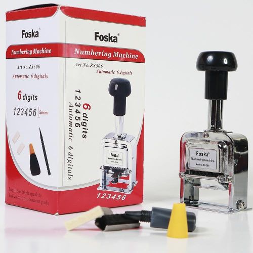 FOSKA 6-Digit Numbering Machine + Free Ink