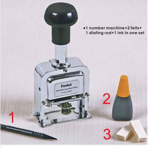 FOSKA 6-Digit Numbering Machine + Free Ink