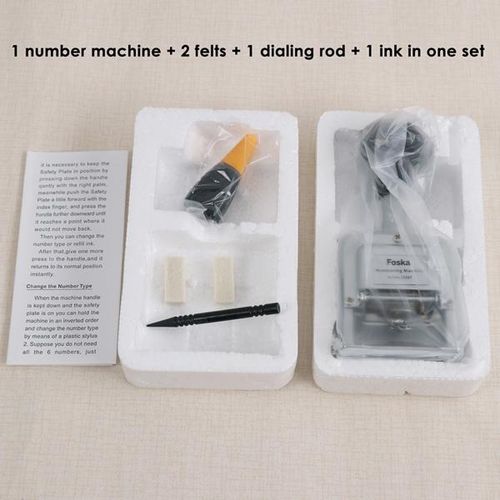 FOSKA 6-Digit Numbering Machine + Free Ink