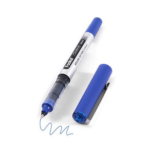 0.5mm Blue Liquid Ink Roller-tip Pen - 12Pcs