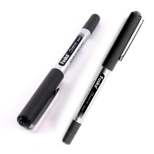 FOSKA 0.5mm Black Liquid Ink Roller-tip Pen (12 pcs)