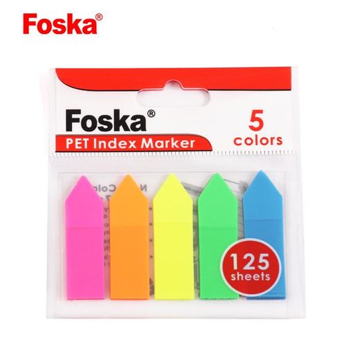 5 Sets Sticky Arrow-Shaped Index Markers / Page Markers - 125Pieces