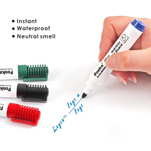 Whiteboard Marker - 4Pc Set (Black, Blue, Green & Red)