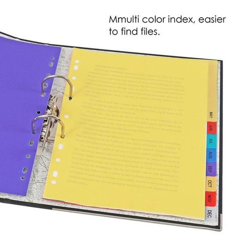 PVC File Index Divider Jan-Dec