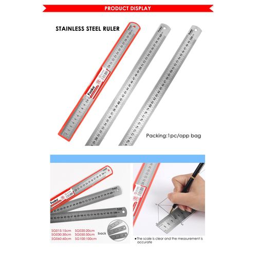 STAINLESS STEEL RULER 30CM ( 12 INCH)
