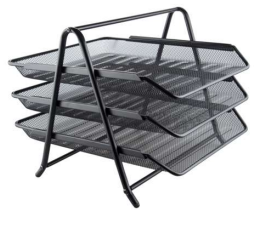 3 TIER OFFICE TRAY (MESH  IN AND OUT TRAY)